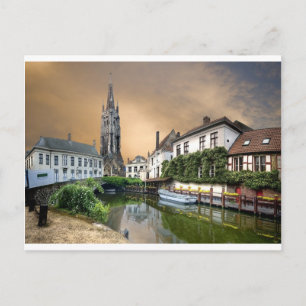 Belgium River Landscape Postcard