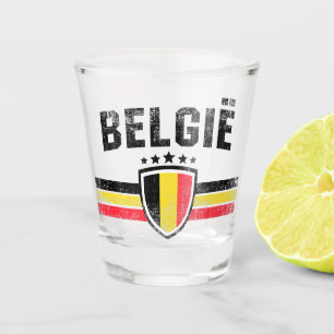 Belgium shot glass