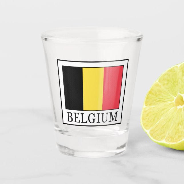 Belgium Shot Glass (Front)