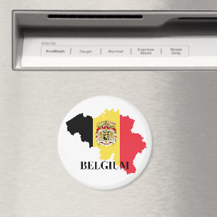 Belgium Silhouette, flag, Magnet