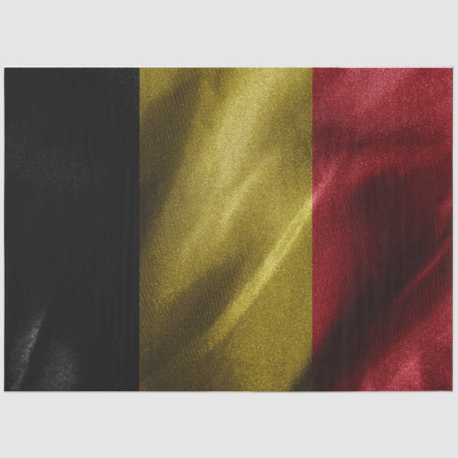 Belgium silk flag tissue paper (Front)