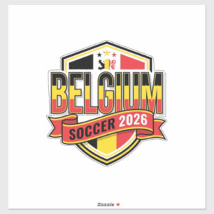 Belgium Soccer 2026 Soccer Bold Country Typography