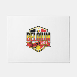 Belgium Soccer 2026 Soccer Bold Country Typography Doormat