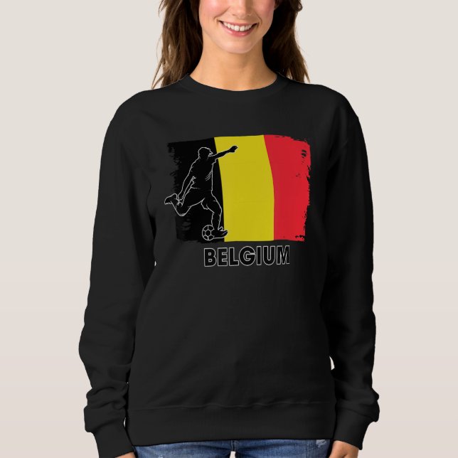 Belgium Soccer Fan  2022 National Football Team Fl Sweatshirt (Front)