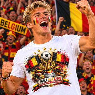 Belgium Soccer Fan Belgian Football World Cup T-Shirt