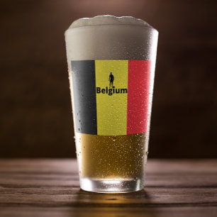 Belgium soccer  glass