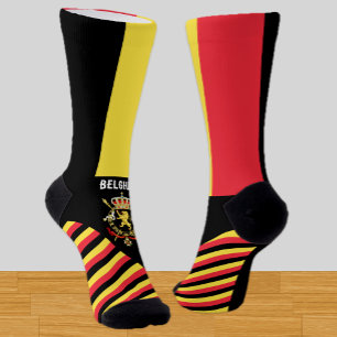 Belgium Socks, Belgian flag colours / sports Socks
