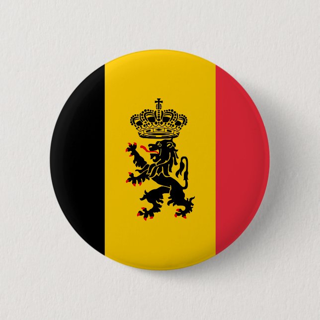 Belgium State Flag Button (Front)