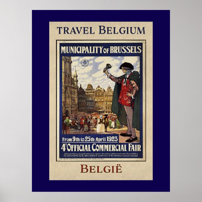 Belgium Travel Poster (1923) (Front)