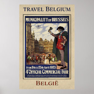 Belgium Travel Poster (1923)