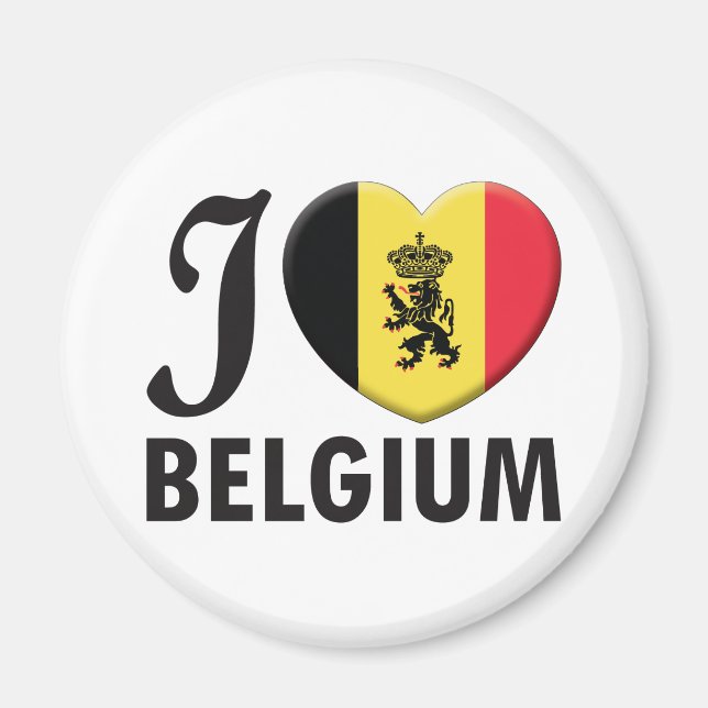 Belgium v2 Love Magnet (Front)