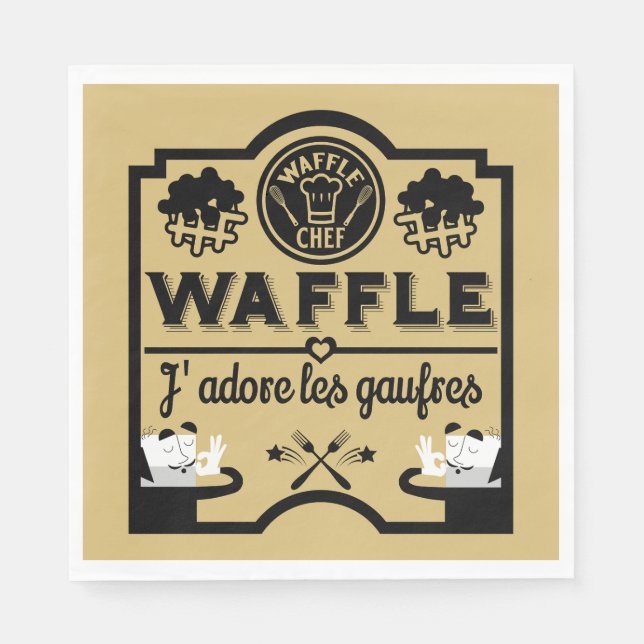 Belgium Waffles Napkin (Front)