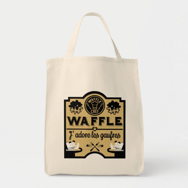 Belgium Waffles Tote Bag (Front)
