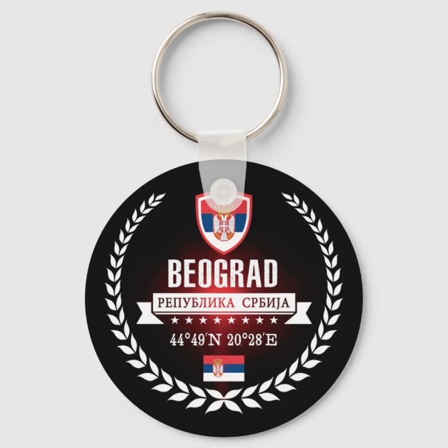 Belgrade Key Ring (Front)
