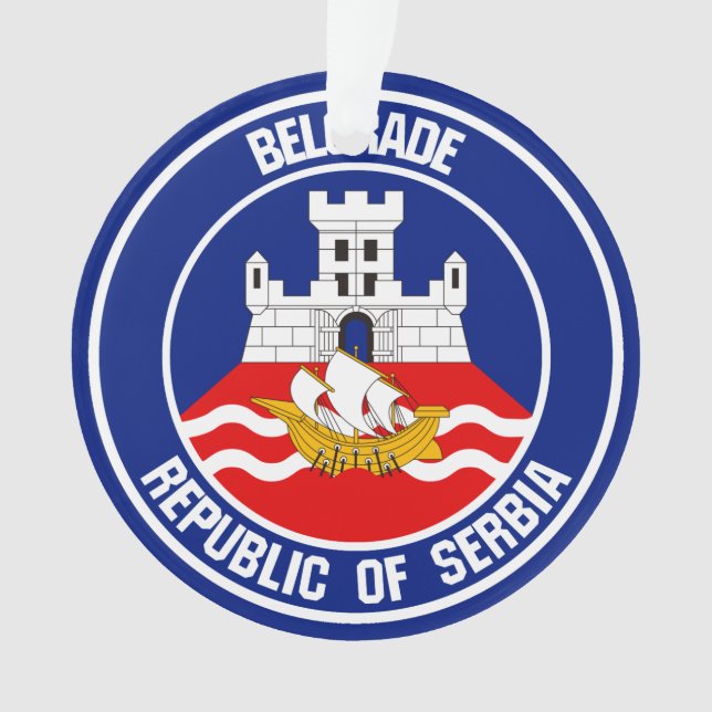 Belgrade Round Emblem Ornament (Front)
