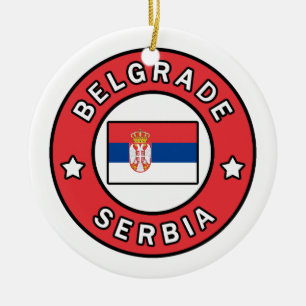 Belgrade Serbia Ceramic Ornament