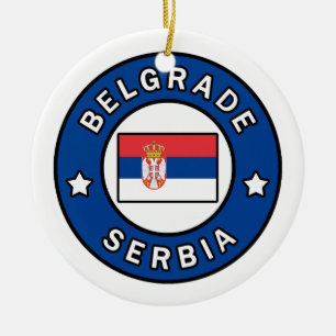 Belgrade Serbia Ceramic Ornament