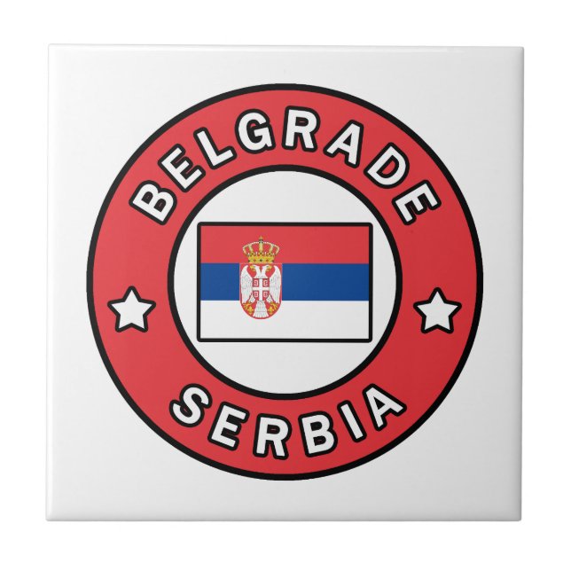 Belgrade Serbia Ceramic Tile (Front)