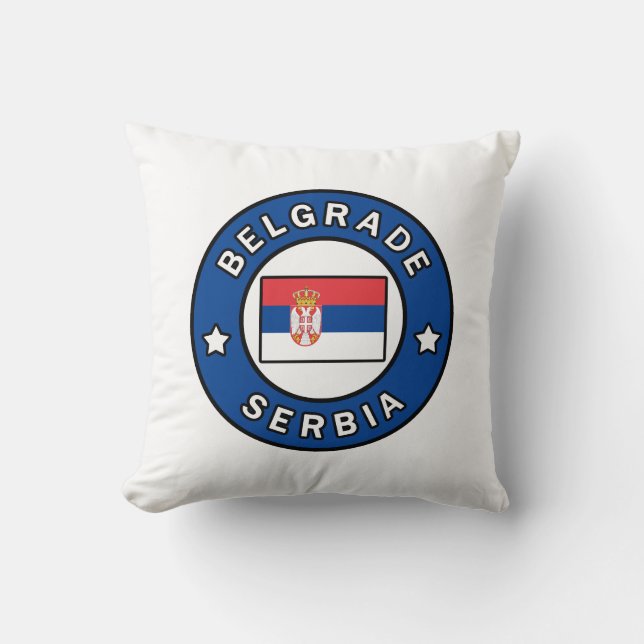 Belgrade Serbia Cushion (Front)
