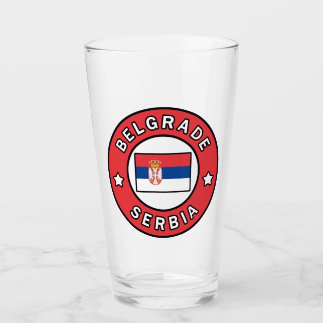 Belgrade Serbia Glass (Front)