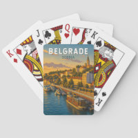 Belgrade Serbia Illustration Travel Art Vintage
