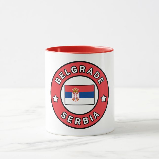 Belgrade Serbia Mug (Center)