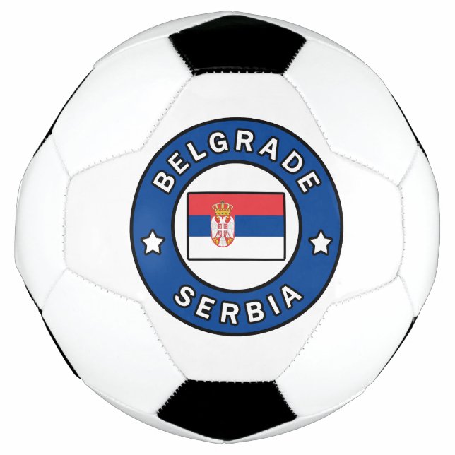 Belgrade Serbia Soccer Ball (Front)