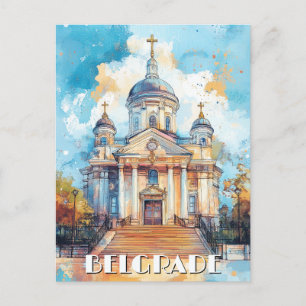 Belgrade Serbia Travel Postcard