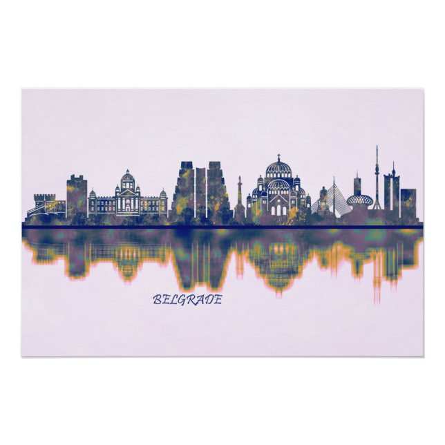 Belgrade Skyline Poster (Front)