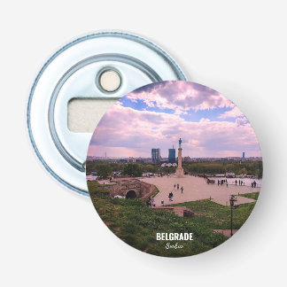 Belgrade souvenir magnet view from Kalemegdan Bottle Opener