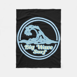 Belharra Big Wave Surf Club, Surfing Graphic Fleece Blanket
