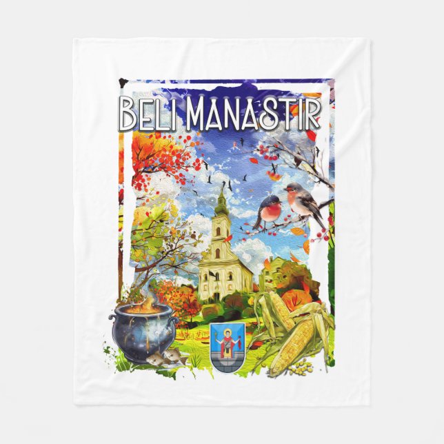 Beli Manastir Fleece Blanket (Front)