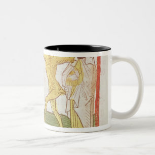 Belial dances before King Solomon Two-Tone Coffee Mug