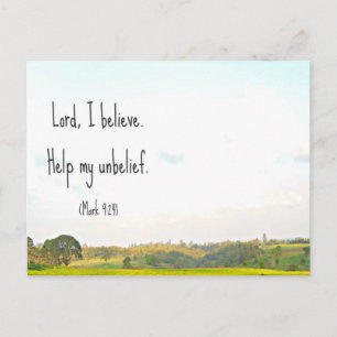 Belief postcard
