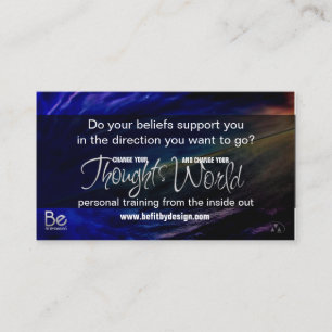 Belief - The seeds you Sow and Your Goals Business Card
