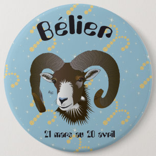 Bélier 21 mars au 20 avril Boutons - Badges