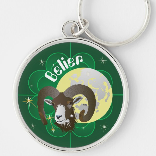 Bélier 21 mars au 20 avril Porte-clés Key Ring (Front)