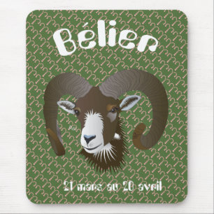 Bélier 21 mars au 20 avril Tapis de souris Mouse Pad