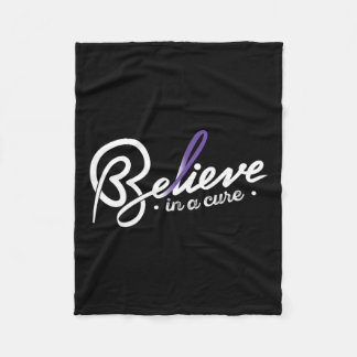 Believe1- Epilepsy Awareness Supporter Ribbon  Fleece Blanket