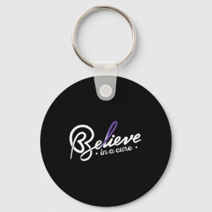 Believe1- Epilepsy Awareness Supporter Ribbon Key Ring