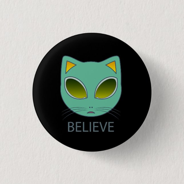Believe 3 Cm Round Badge (Front)