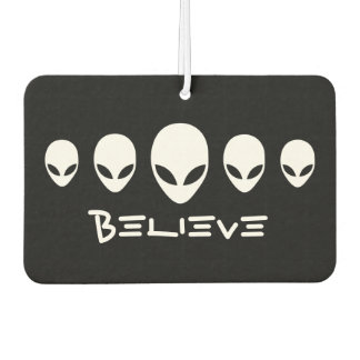 Believe Aliens Car Air Freshener