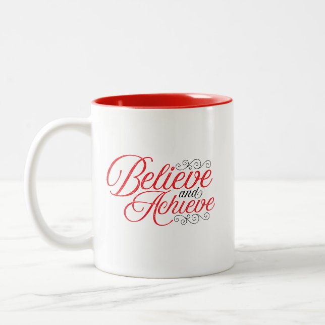 Believe and Achieve Mug (Left)