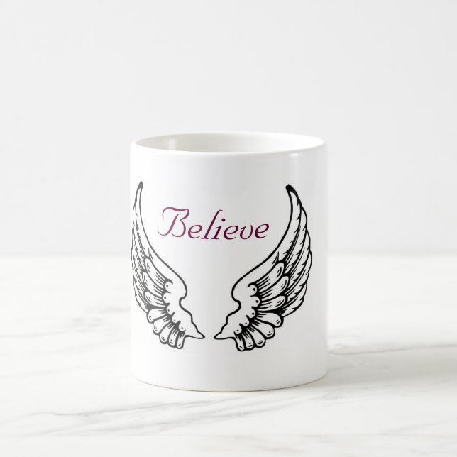 Believe - Angel Wings Coffee Mug (Center)