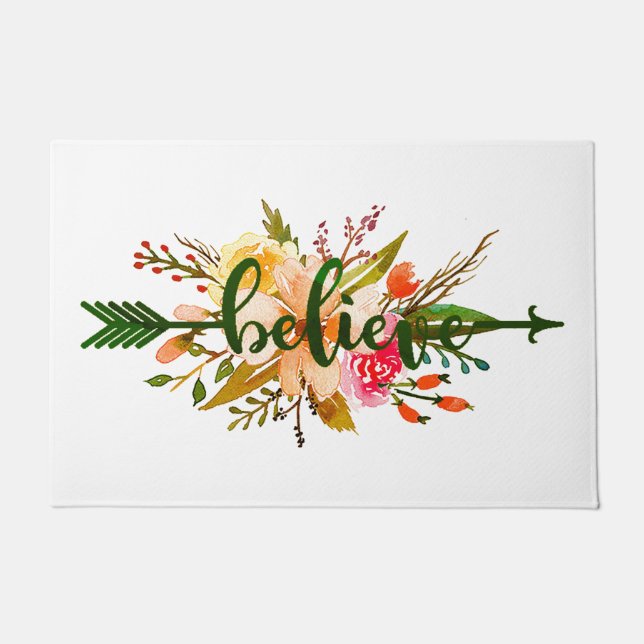 Believe arrow doormat (Front)