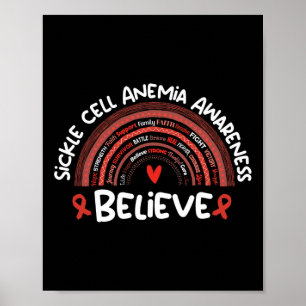 Believe Awareness Month   Sickle Cell Anaemia  Poster