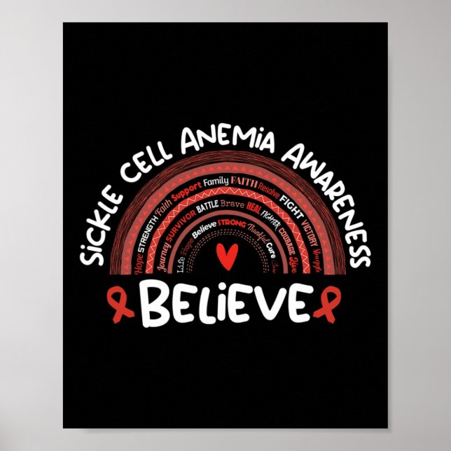 Believe Awareness Month   Sickle Cell Anaemia  Poster (Front)