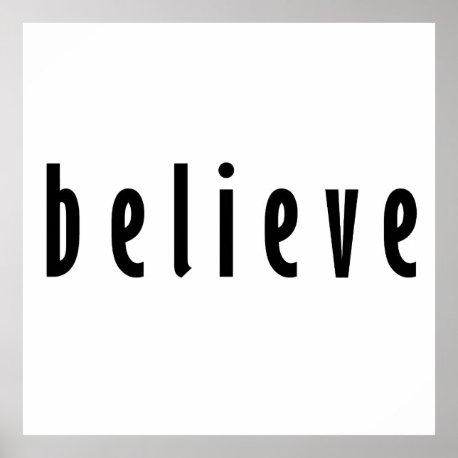 Believe, Belief Poster (Front)