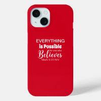 Believe Bible Verse Christian Faith Red
