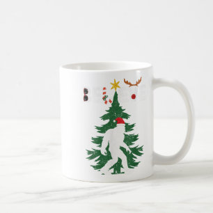 Believe Bigfoot Sasquatch Yeti Santa Hat Christmas Coffee Mug